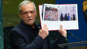 Pezeshkian di PBB Tegaskan Iran Tak Akan Tunduk pada Ancaman Trump