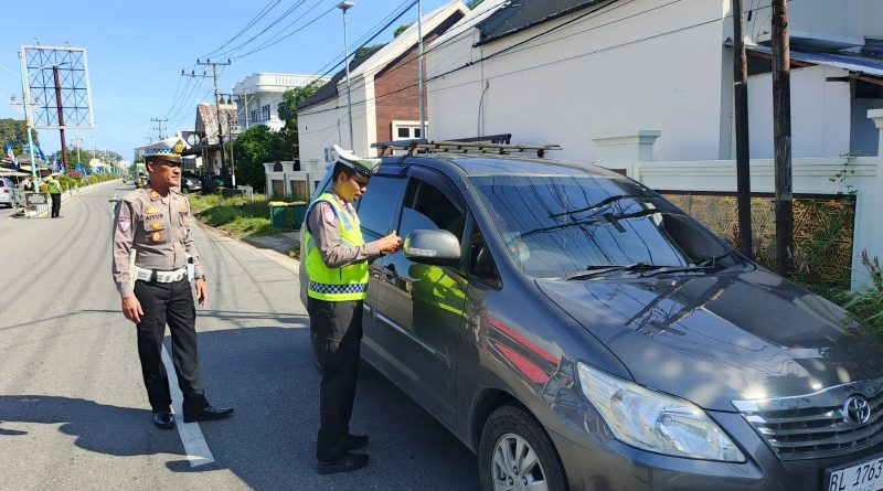 Satlantas Polres Aceh Selatan Gelar Patuh Simpatik, Pengendara Diingatkan Lengkapi SIM-STNK