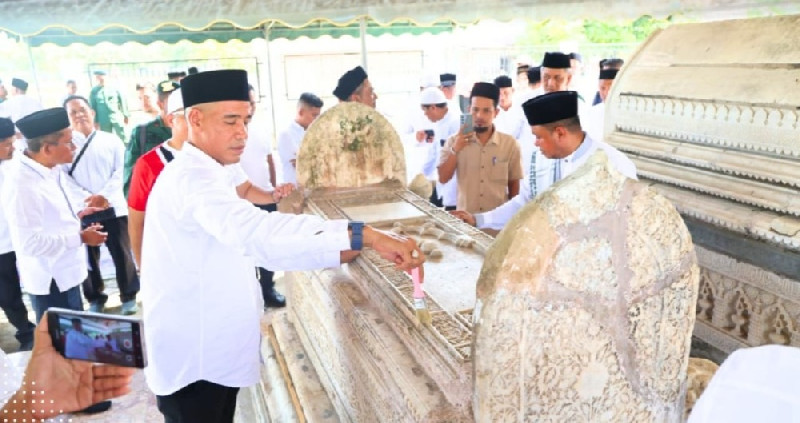 Milad ke-800 Samudera Pasai, Bupati Aceh Utara Ziarah ke Makam Sulthanah Nahrasiyah
