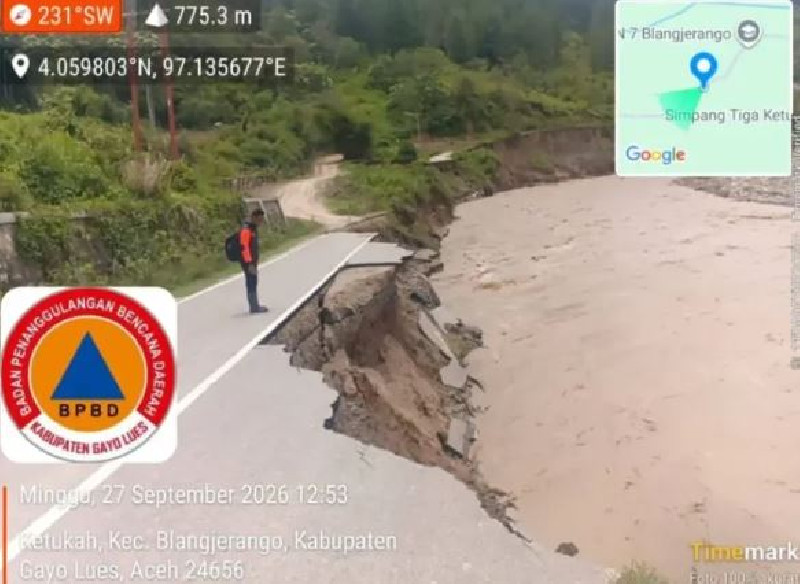 Banjir dan Longsor Terjang Aceh Tenggara dan Gayo Lues, 33 Keluarga Terisolasi