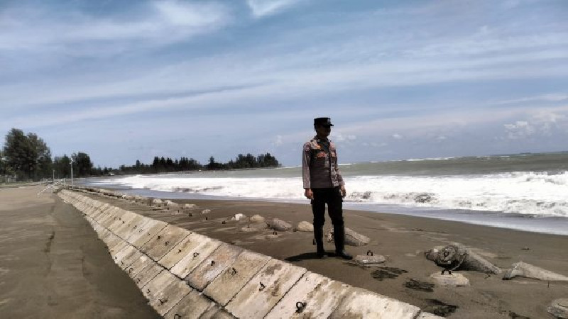 Banjir Rob Terjang 3 Gampong di Aceh Barat, Polisi Pastikan Kondisi Aman