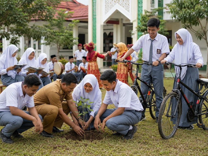 Serba-serbi Hardikda Aceh ke-67: Aspirasi Guru, Aksi Hijau hingga Sepeda untuk Siswa