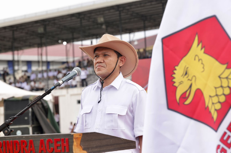 Dek Fadh Buka Diklat Laskar Gerindra Aceh, Tekankan Disiplin dan Kepedulian Sosial