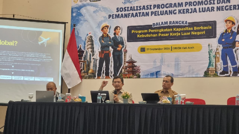 Peluang Kerja Luar Negeri Capai 296 Ribu, Pemuda Aceh Diminta Manfaatkan Program SMK Global