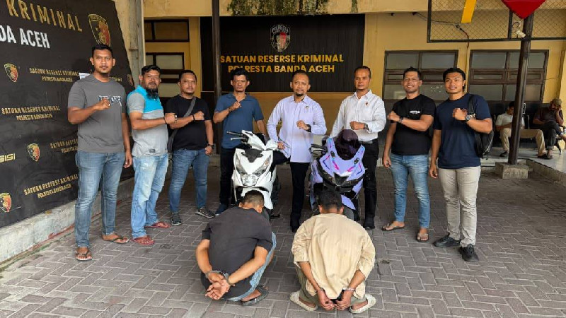 Polresta Banda Aceh Amankan Dua Terduga Pelaku Curanmor