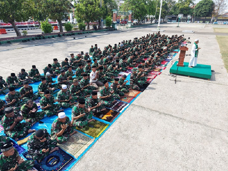 Korem 011 Lilawangsa Gelar Shalat Istisqa, Doakan Kemarau dan Karhutla Berakhir
