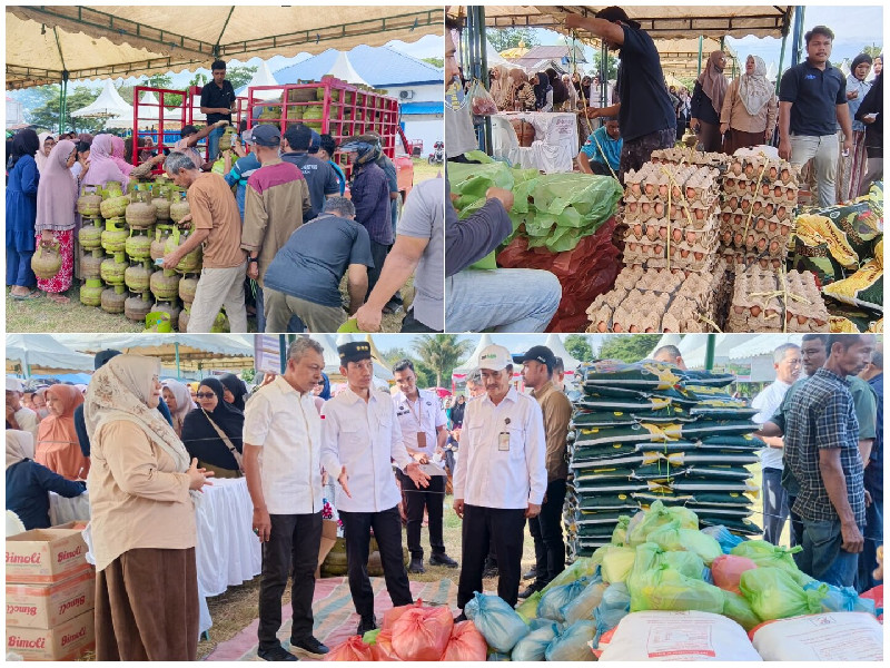 Road Show Pasar Tani Aceh di Aceh Barat Diserbu Warga, Omzet Tembus Rp115 Juta
