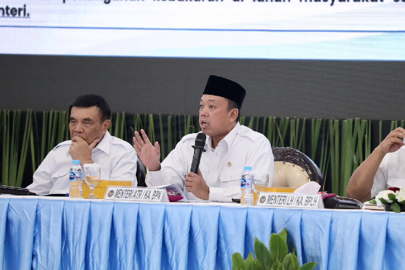 Menteri ATRBPN Ingatkan Pengusaha: Lahan Terbakar, HGU Bisa Dicabut