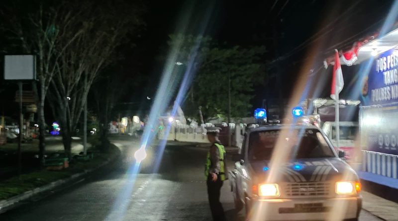 Satlantas Polres Nagan Raya Patroli Malam, Sasar Lokasi Rawan Balap Liar