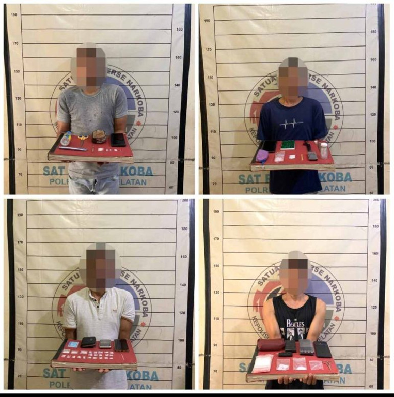 Tak Sampai 8 Jam, Polisi Berhasil Ungkap Peredaran Sabu dan Amankan Empat Tersangka