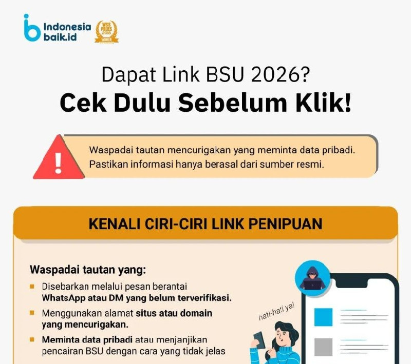 Jangan Asal Klik! Link BSU 2026 Bisa Jadi Modus Penipuan