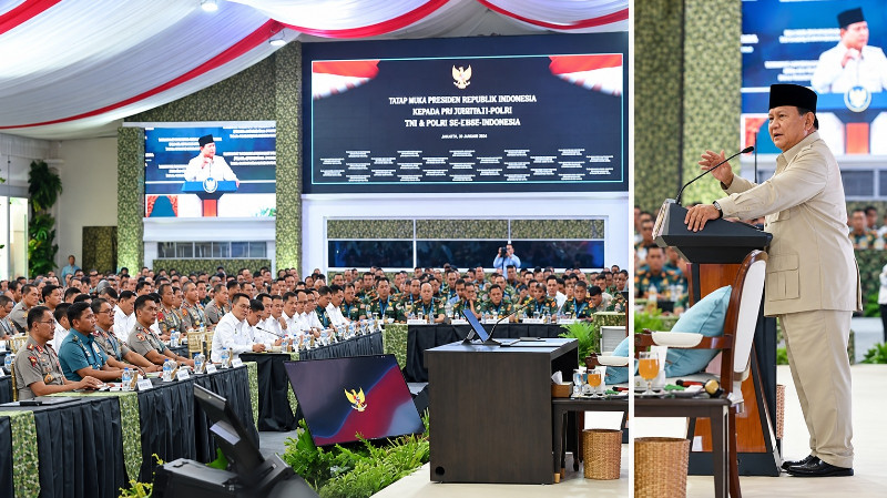 Prabowo ke 800 Jenderal: Utamakan Rakyat, Singkirkan Ego Sektoral