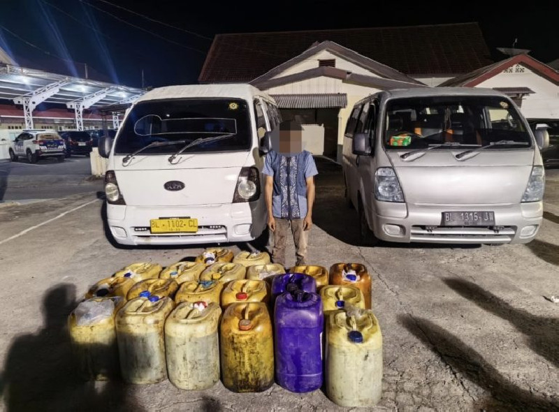 Polres Aceh Selatan Bongkar Dugaan Penyalahgunaan Solar Subsidi, 640 Liter BBM Disita