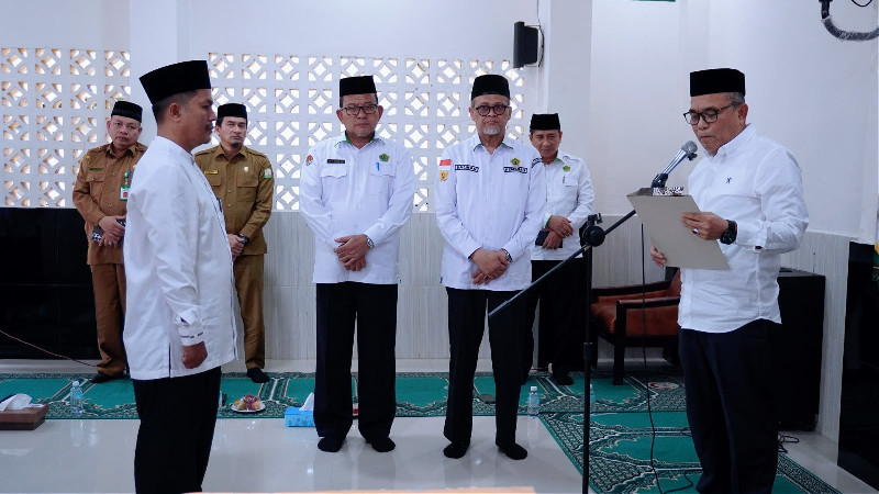 Tgk H Mahmudi Resmi Pimpin MAS Darussyariah Masjid Raya Baiturrahman Aceh