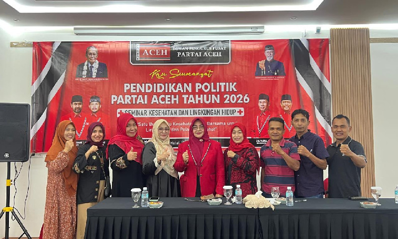 Lewat Pendidikan Politik, Partai Aceh Dorong Perhatian terhadap Isu Kesehatan dan Lingkungan