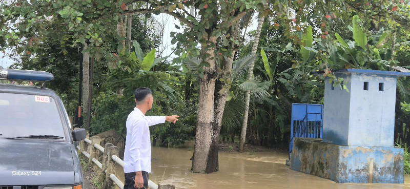 Sungai Krueng Keureuto dan Krueng Pirak Meluap, 12 Gampong di Matangkuli Terdampak Banjir