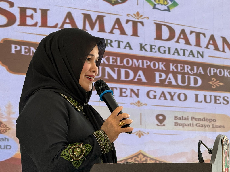 Mukarramah Fadhlullah Buka Kegiatan Penguatan Pokja Bunda PAUD Kabupaten Gayo Lues