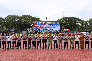Wakapolda Aceh Pimpin Apel Gelar Pasukan Operasi Patuh Seulawah 2026