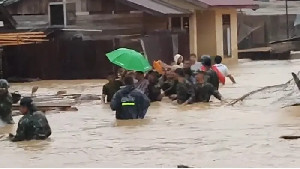 Kampung Badak Diterjang Banjir