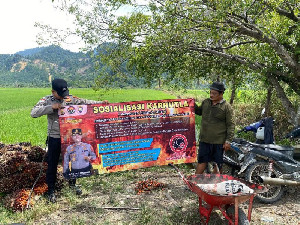 Cegah Karhutla, Polres Aceh Selatan Ingatkan Warga Tak Buka Lahan dengan Membakar
