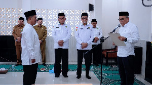 Tgk H Mahmudi Resmi Pimpin MAS Darussyariah Masjid Raya Baiturrahman Aceh