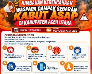Kabut Asap Selimuti Aceh Utara, BPBD Keluarkan 7 Imbauan