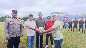 Bupati Aceh Jaya Buka Turnamen HUT ke-2 Perseka, Bidik Bibit Pemain Muda