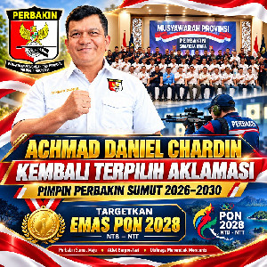 Mantan Pangdam I/BB Kembali Pimpin Perbakin Sumut, Ini Sosoknya