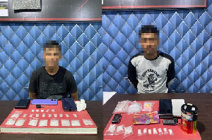 Polres Aceh Barat Tangkap 2 Residivis, Sabu 64,58 Gram Disita