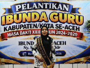 Cut Inda TR Keumangan Dilantik Jadi Ibunda Guru Nagan Raya, Ini Harapannya