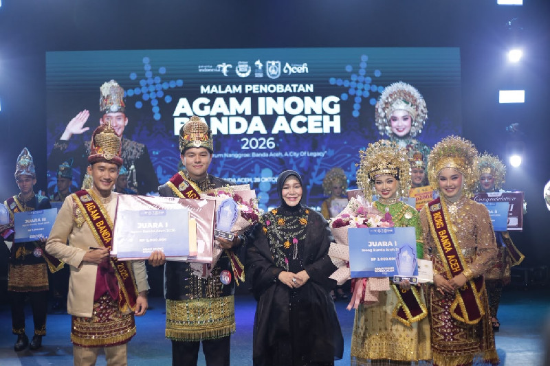 Agam Riffad dan Inong Meutya Terpilih Jadi Duta Wisata Banda Aceh 2026