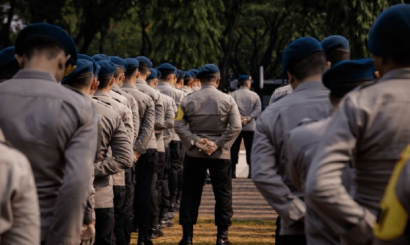11.261 Personel Gabungan Amankan Aksi 6.000 Buruh di DPR Hari Ini