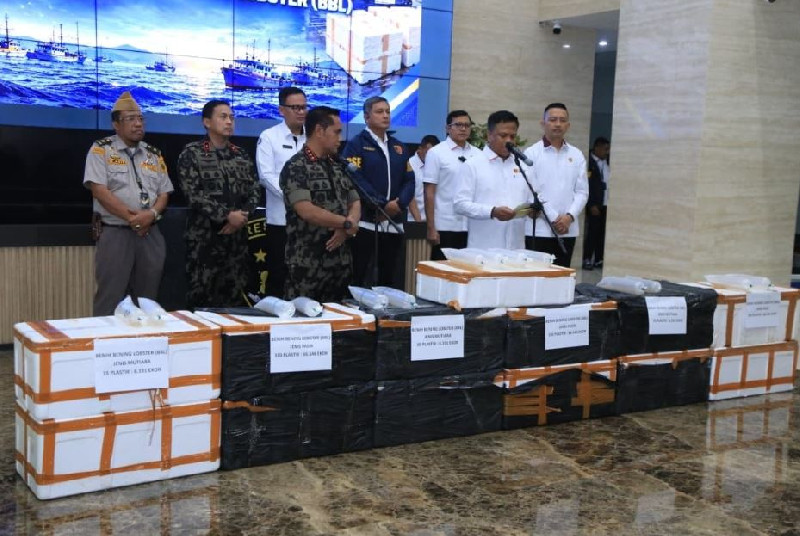 Bareskrim Ungkap Penyelundupan 12 Boks Benih Lobster Senilai Rp5,8 Miliar