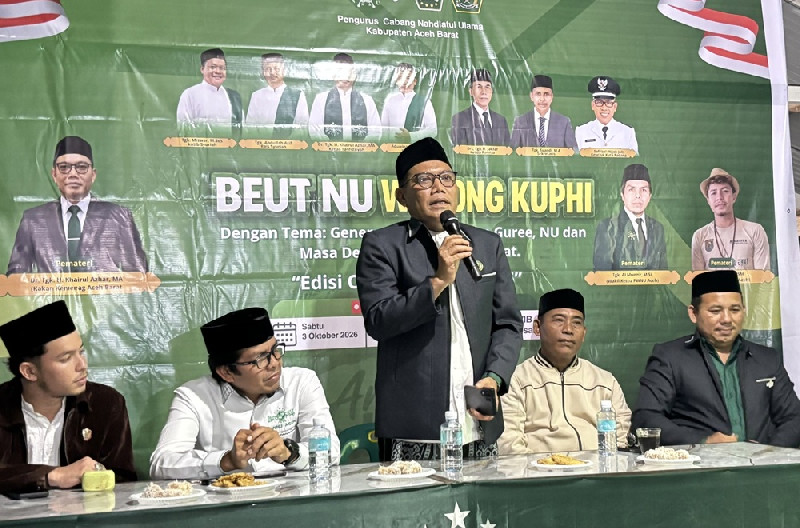 Beut NU Warong Kupi, Rawat Tradisi Keilmuan dan Ukhuwah Umat di Aceh Barat