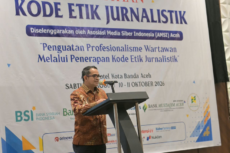 Buka Pelatihan AMSI Aceh, Plt. Sekda Aceh: Kecepatan Berita Harus Sejalan dengan Akurasi