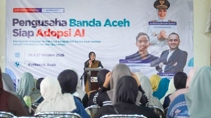 400 UMKM Banda Aceh Dilatih Gunakan AI untuk Kembangkan Usaha