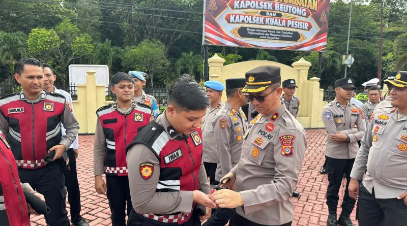 Polres Nagan Raya Gelar Gaktibplin, Sejumlah Polisi Ditegur soal Seragam dan Sikap Tampang