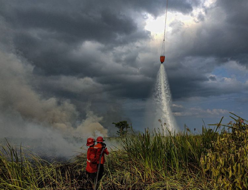 Karhutla Sumatera-Kalimantan: 1.336 Hotspot Terdeteksi, OMC Diperkuat