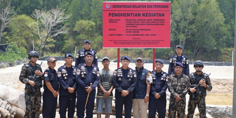 KKP Segel 2 Tambak Udang 7,71 Hektare di Karimunjawa, Diduga Langgar Izin