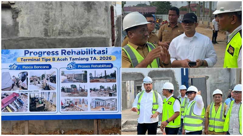 Pj Sekda Aceh Minta Percepatan Rehabilitasi Terminal Aceh Tamiang