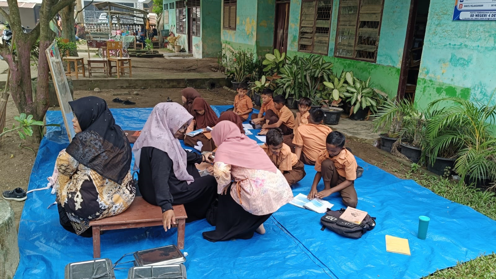 Revitalisasi SD Negeri 4 Dewantara Berjalan, Murid Semangat Belajar Pascabencana
