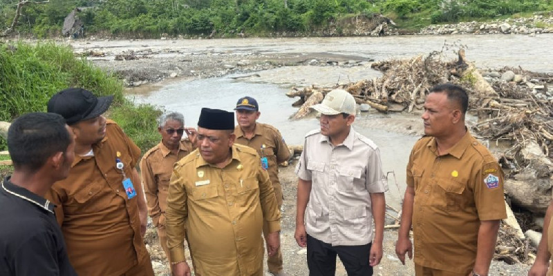 Tinjau Daerah Irigasi Seunong Pijay, Wagub Dek Fadh Dorong Perbaikan Segera